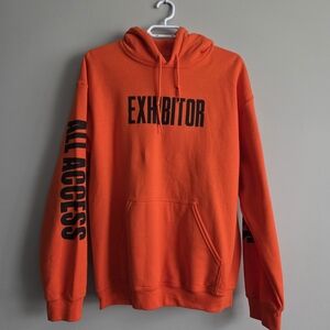 Wooji Exhibitor Orange Hoodie Neon Streetwear Men's Medium
